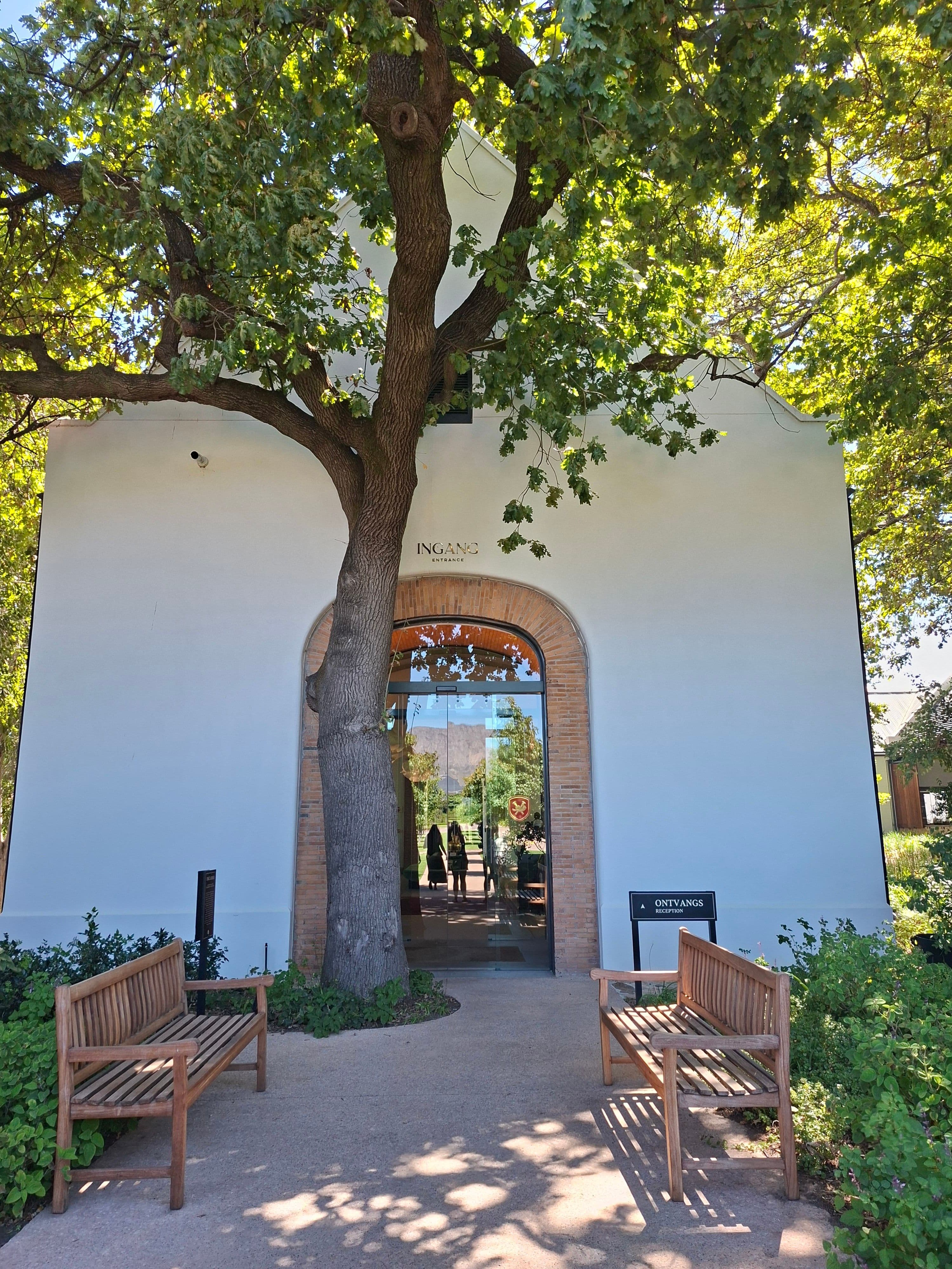 Entrance to a historic South African winery